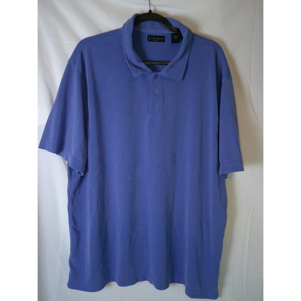 W.H. Belk Sportswear Men's Periwinkle Blue Polo‎ Shirt XXL Modal Polyester Blend